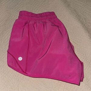 Sonic Pink lululemon hotty hot shorts 2.5” inseam